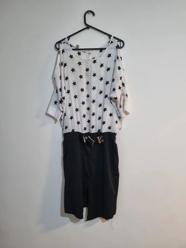 XL WOMENS BLACK STARS PANTSUIT