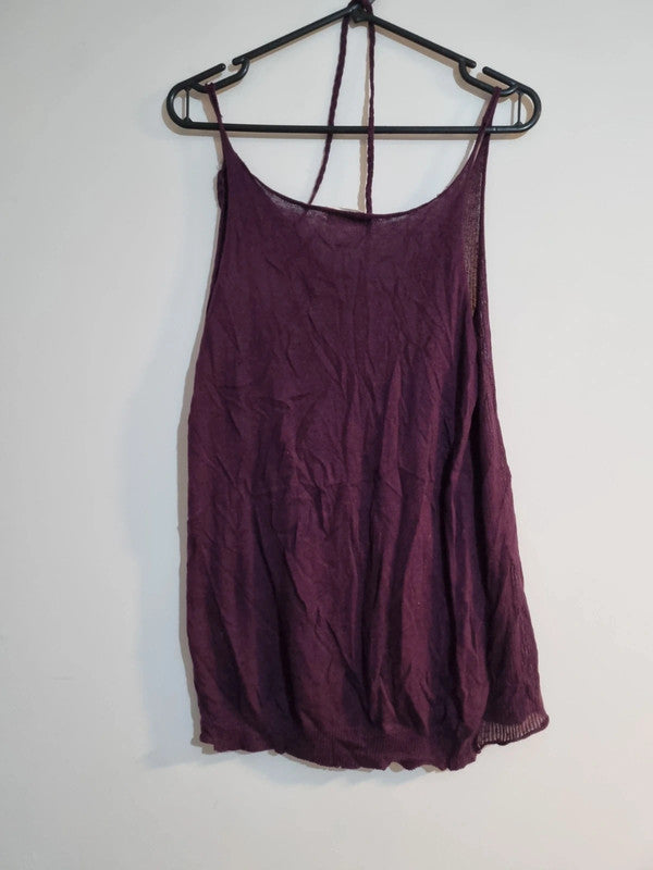 WOMENS SMALL BURGENDY VEST TOP