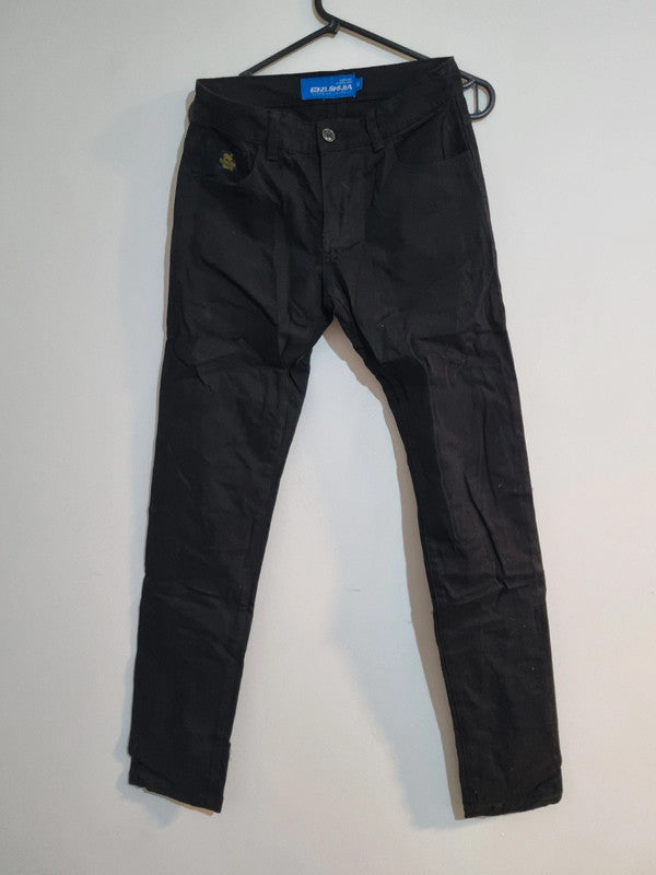 29INCH BLACK STRAIGHT CUT JEANS