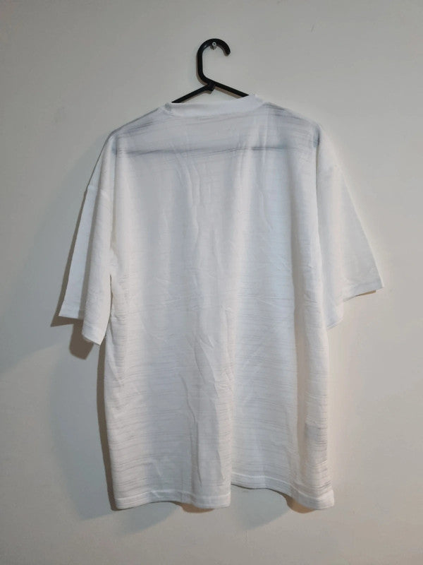 UNISEX LARGE WHITE PLAIN T-SHIRT