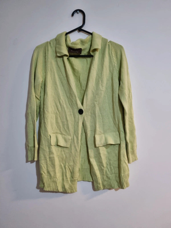 LARGE GREEN WOMENS CARDIGAN