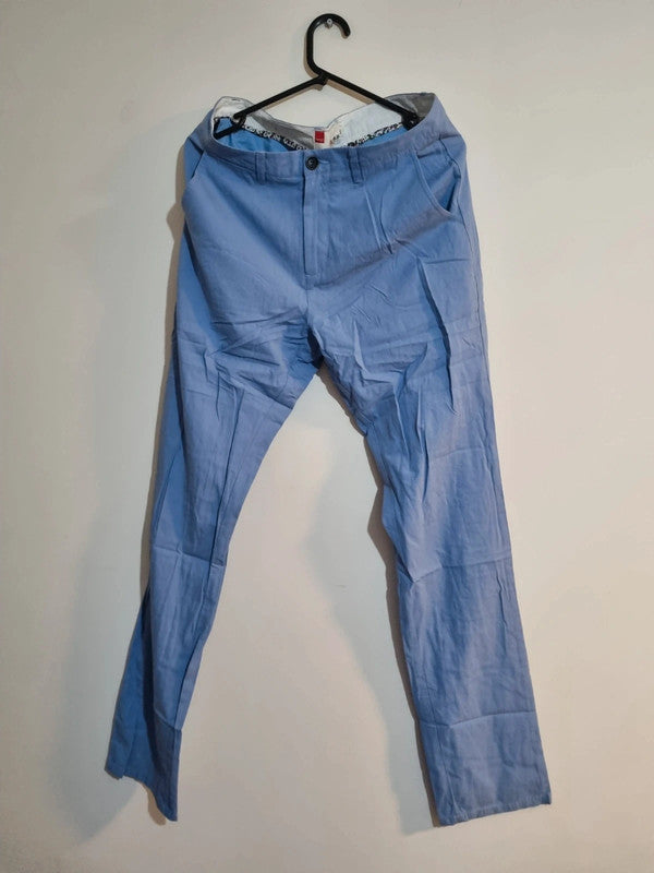 33INCH BLUE CASUAL TROUSERS