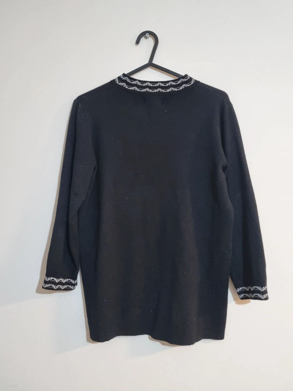 SIZE 8 BLACK PAPAYA WOMENS SWEATER