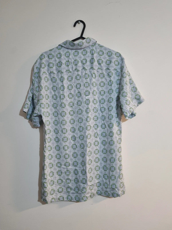 MENS XS BLUE RIVER ISLAND SHORT SLEEVED SHIRT