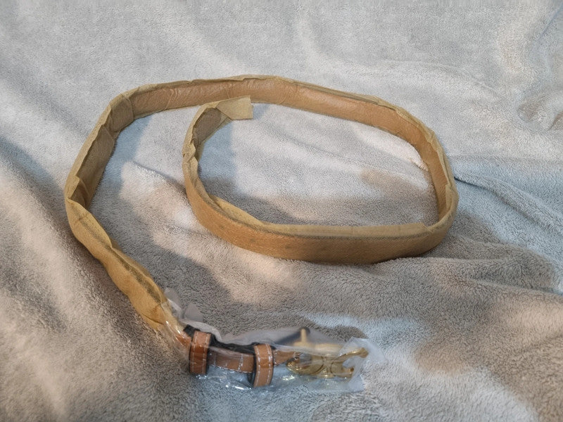 WOMENS 44INCH KHAKI COLOURED BELT