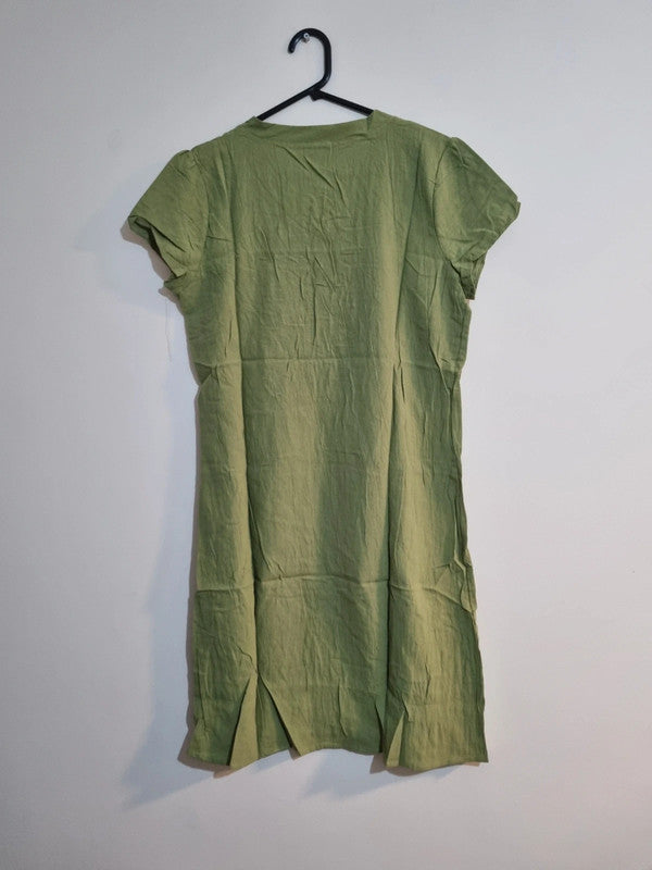 SMALL PLAIN OLIVE GREEN DRESS