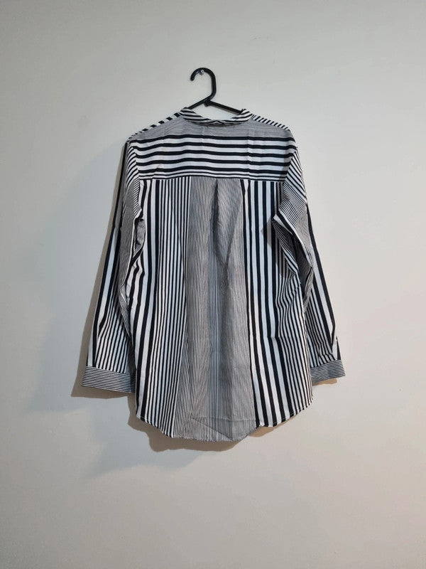 XL PINSTRIPED BLOUSE