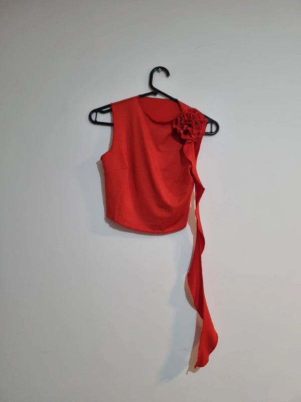 SMALL RED TOP AND SKIRT SET