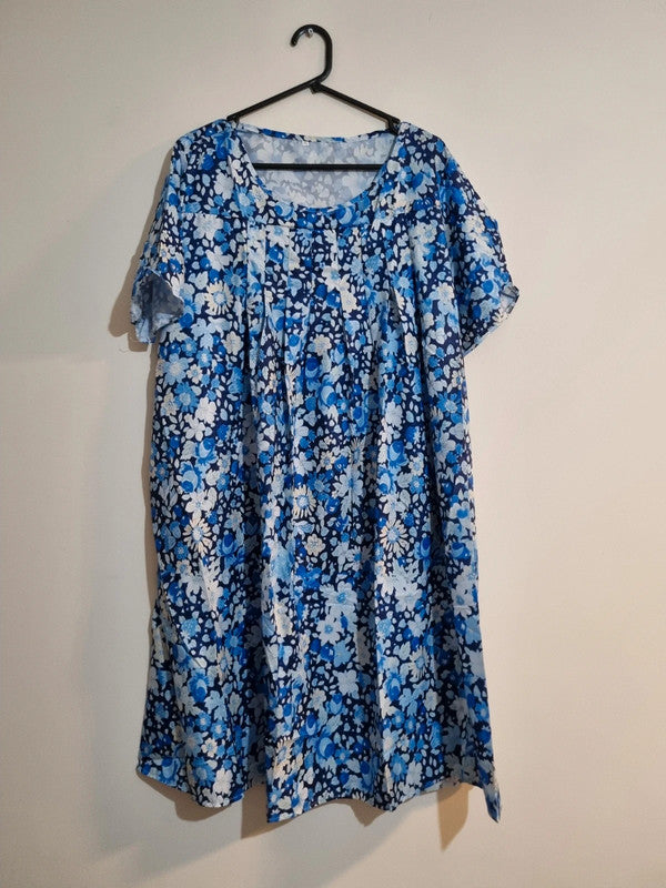 2XL BLUE FLOWER DRESS