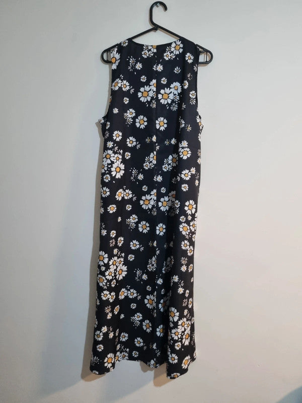 2XL BLACK/DAISY SUMMER DRESS