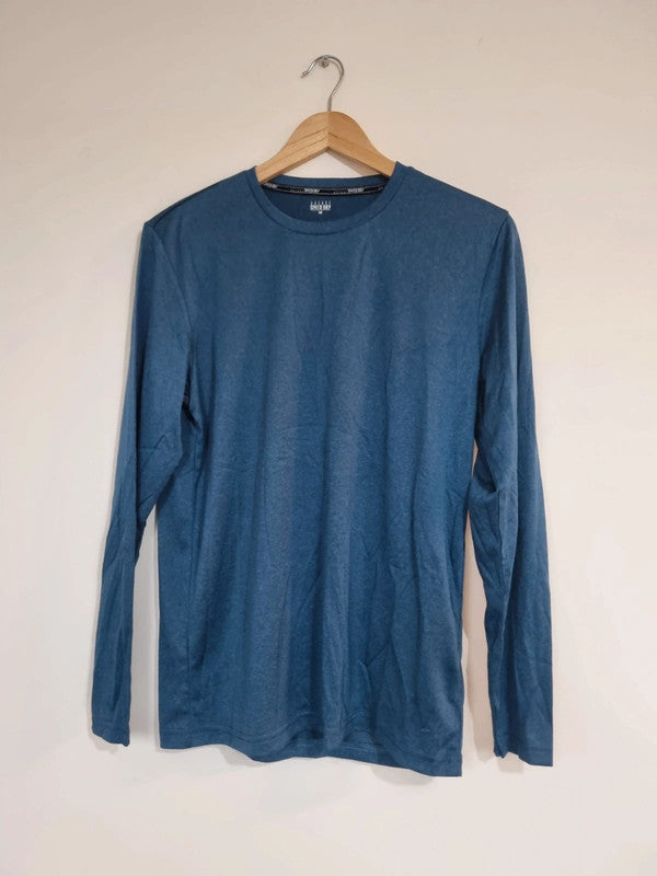 MENS MEDIUM BLUE LONGSLEEVED SPEED DRY TOP