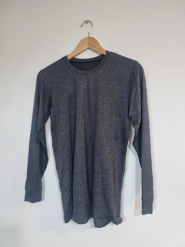 MENS MEDIUM GREY LONGSLEEVED SPORTS TOP