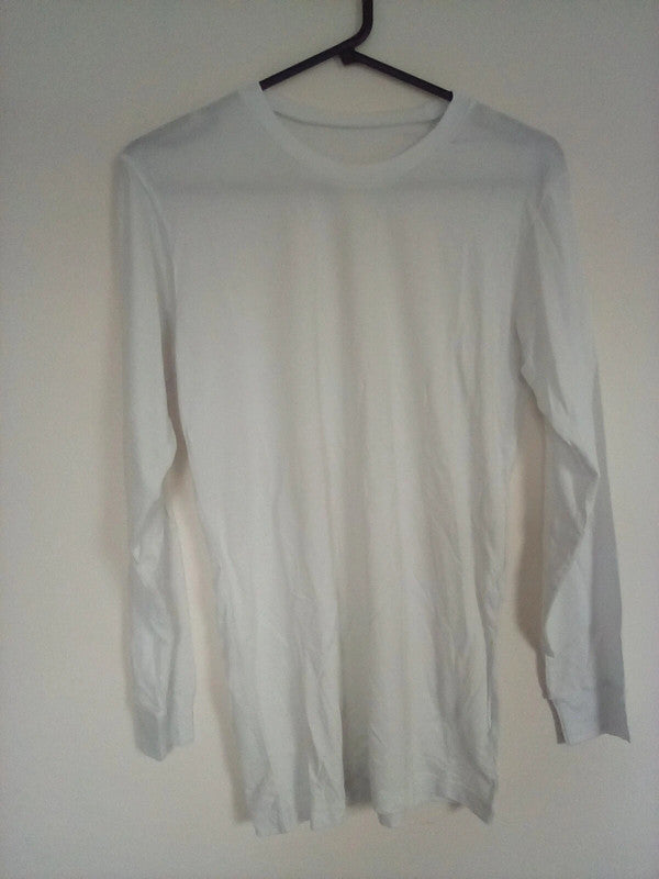 UNISEX MEDIUM LONG-SLEEVED WHITE TSHIRT
