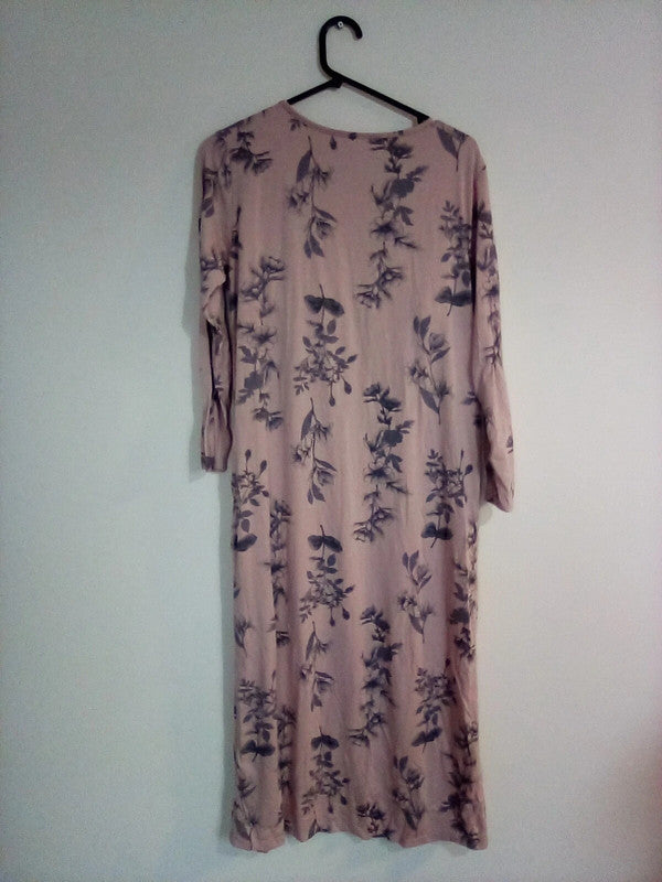 MEDIUM PURPLE/ BLACK FLOWER DRESS