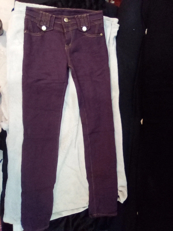 WOMENS'S 29INCH PURPLE JEANS
