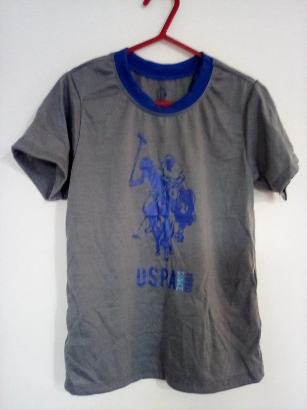 6 yrs old grey/blue "USA POLO " t-shirt