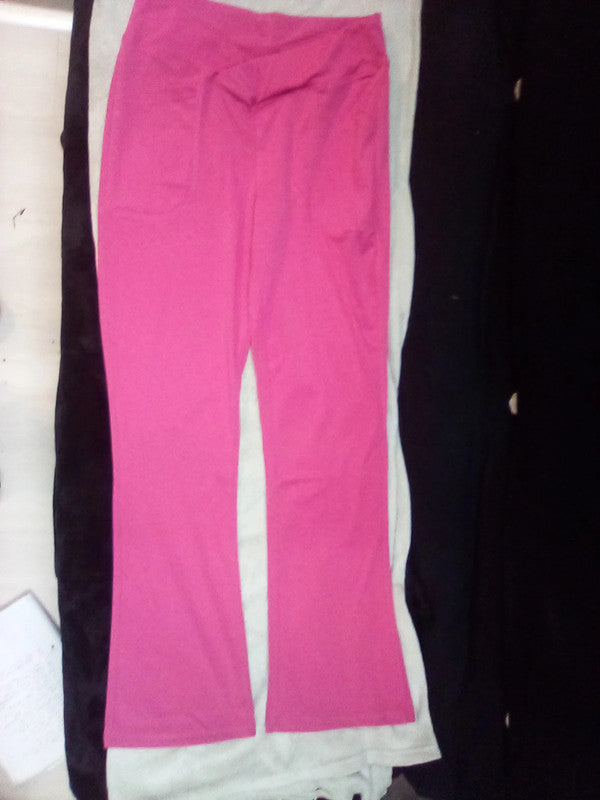 LARGE WOMEN'S PINK LOW CUT TROUSERS