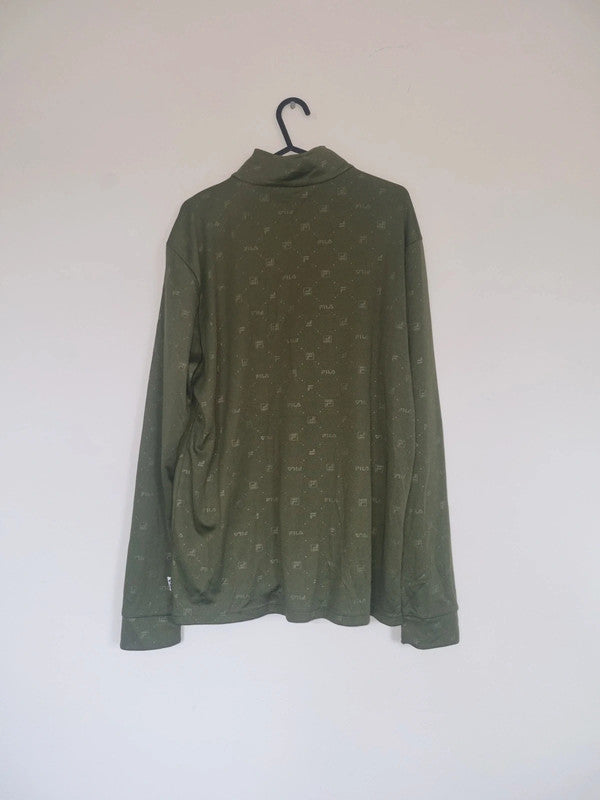 LARGE GREEN FILA ZIPPED JACKET