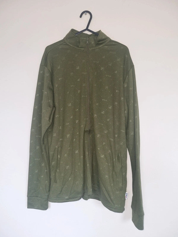 LARGE GREEN FILA ZIPPED JACKET