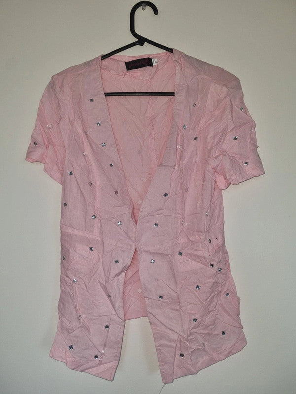 XL WOMENS PINK SHORT SLEEVED SHIRT