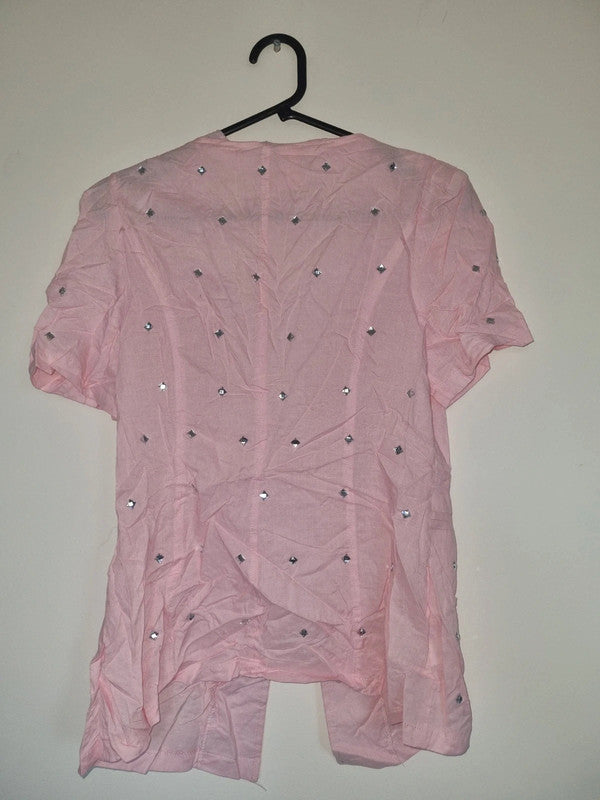 XL WOMENS PINK SHORT SLEEVED SHIRT