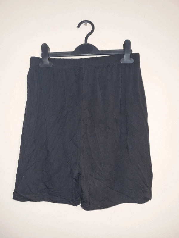 2XL WOMENS BLACK THIN SHORTS
