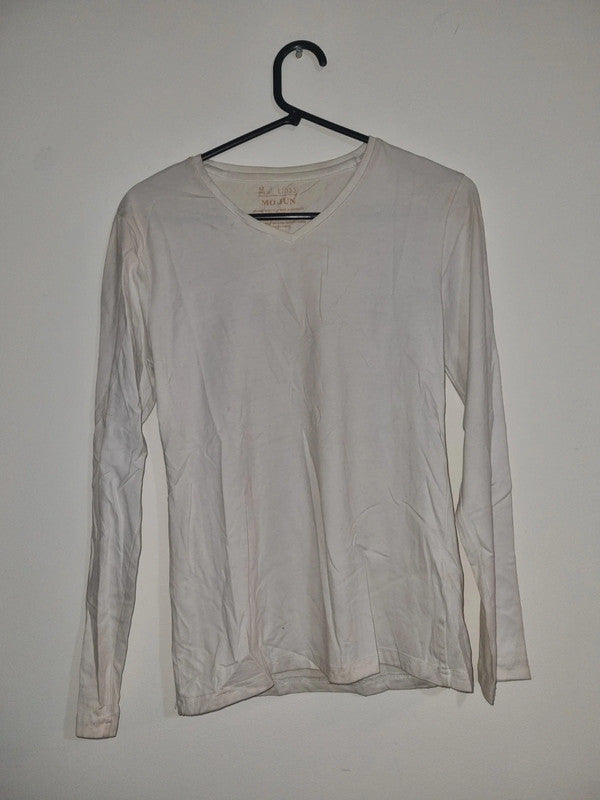 LARGE ADULT BEIGE LONG-SLEEVED T-SHIRT