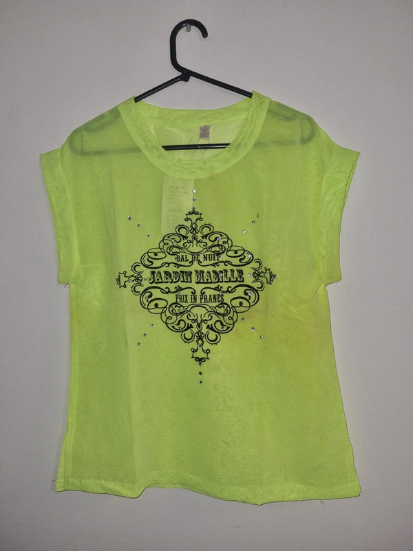LARGE WOMENS ILLUMINOUS SLEEVELESS TOP