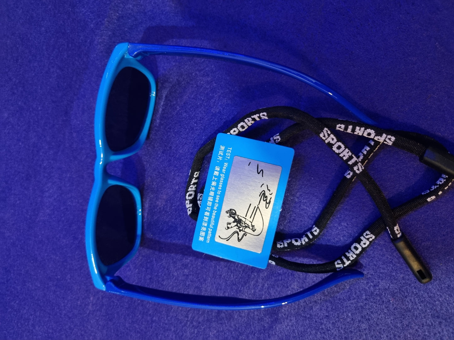 Children's blue/blue polarized sunglasses