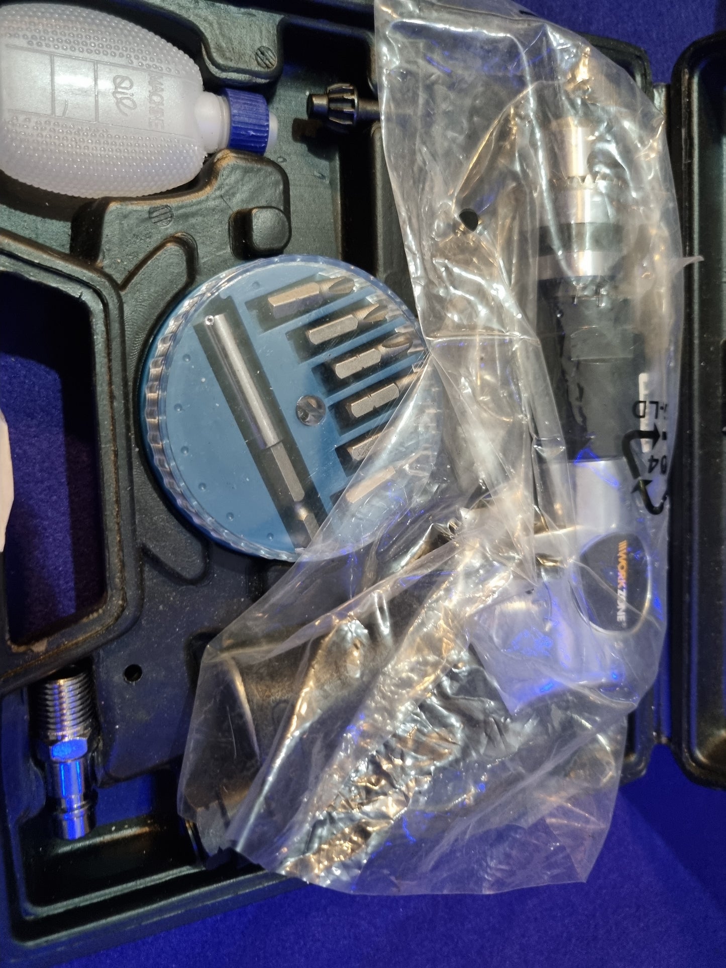 Compact drill for air compressor