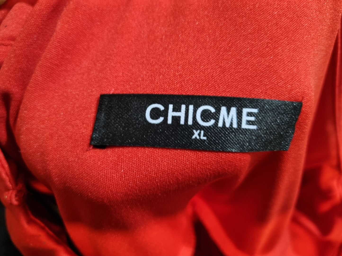 CHIC ME XL RED MINI DRESS