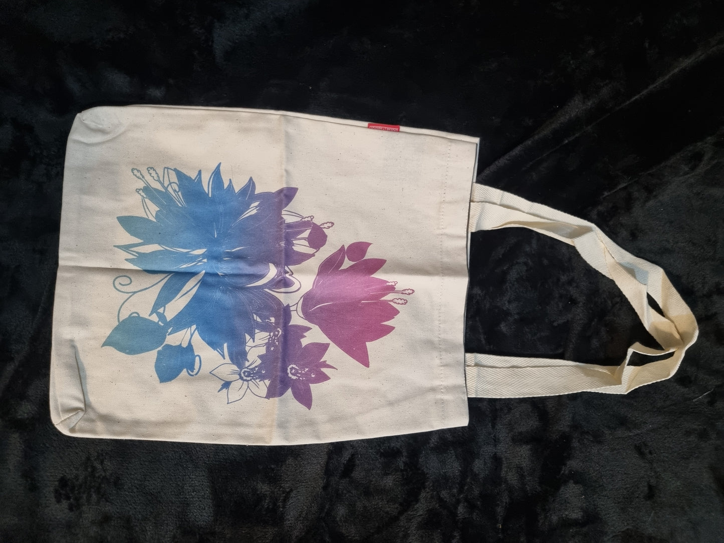 COLOURFUL LOTUS FLOWER TOTE BAG