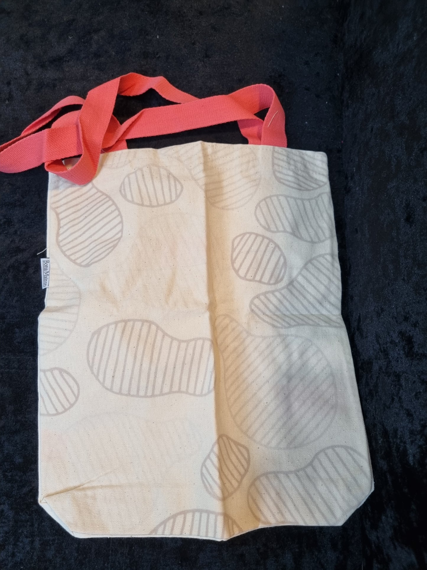 FADED SHAPES WITH LINES TOTE BAG