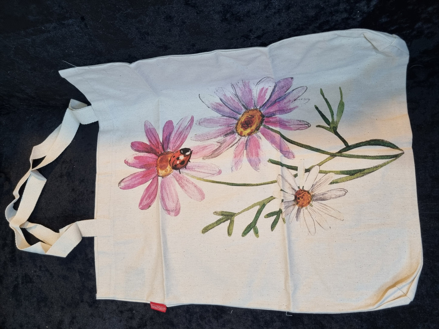 FLOWERS/LADY BIRD LARGE TOTE BAG 115