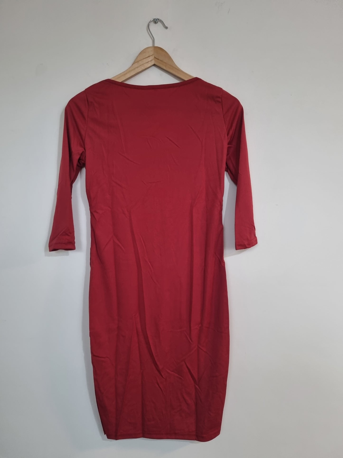 WOMEN'S RED ZIPUP DRESS