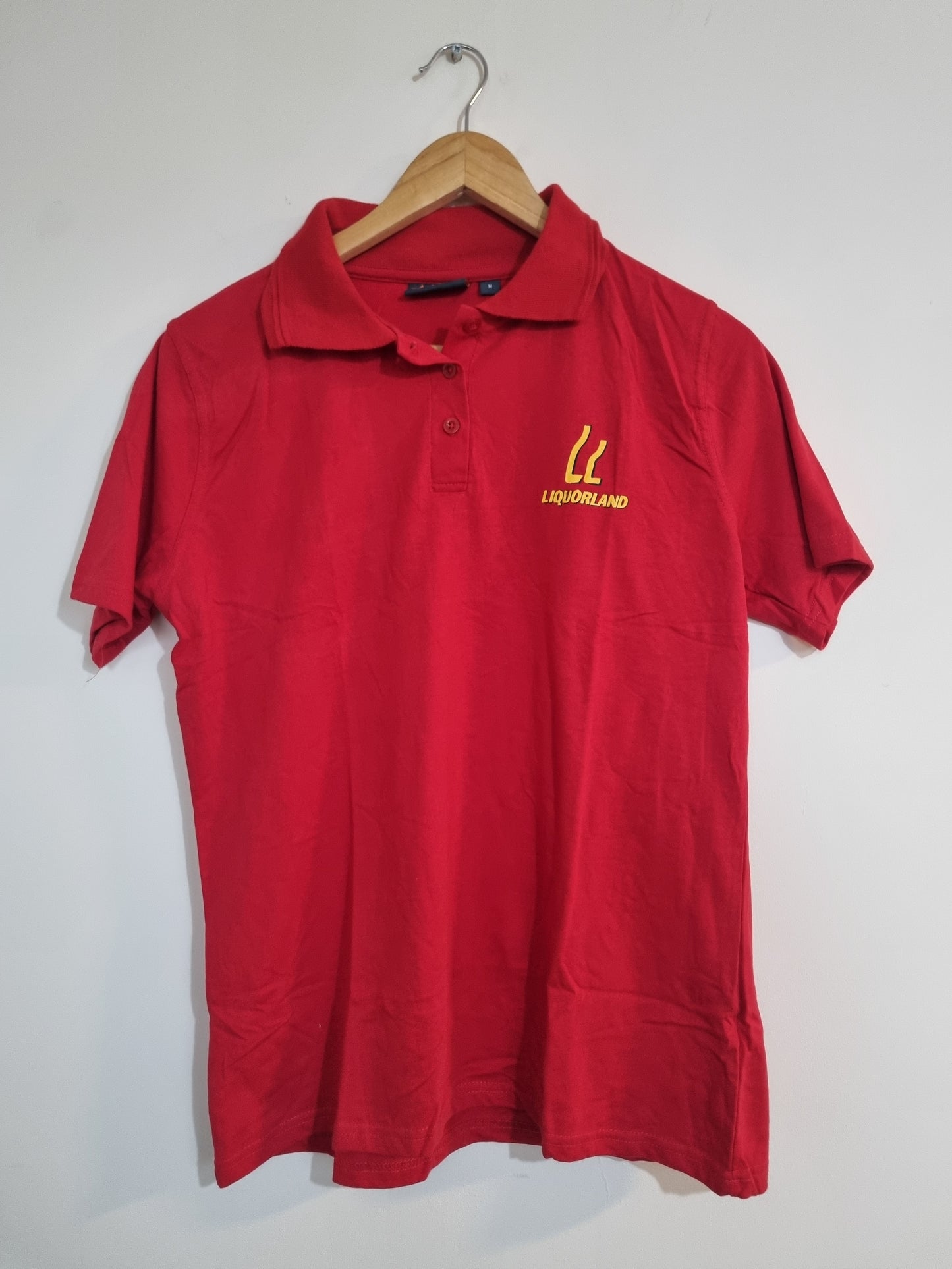 Mens medium liquorland polo-shirt