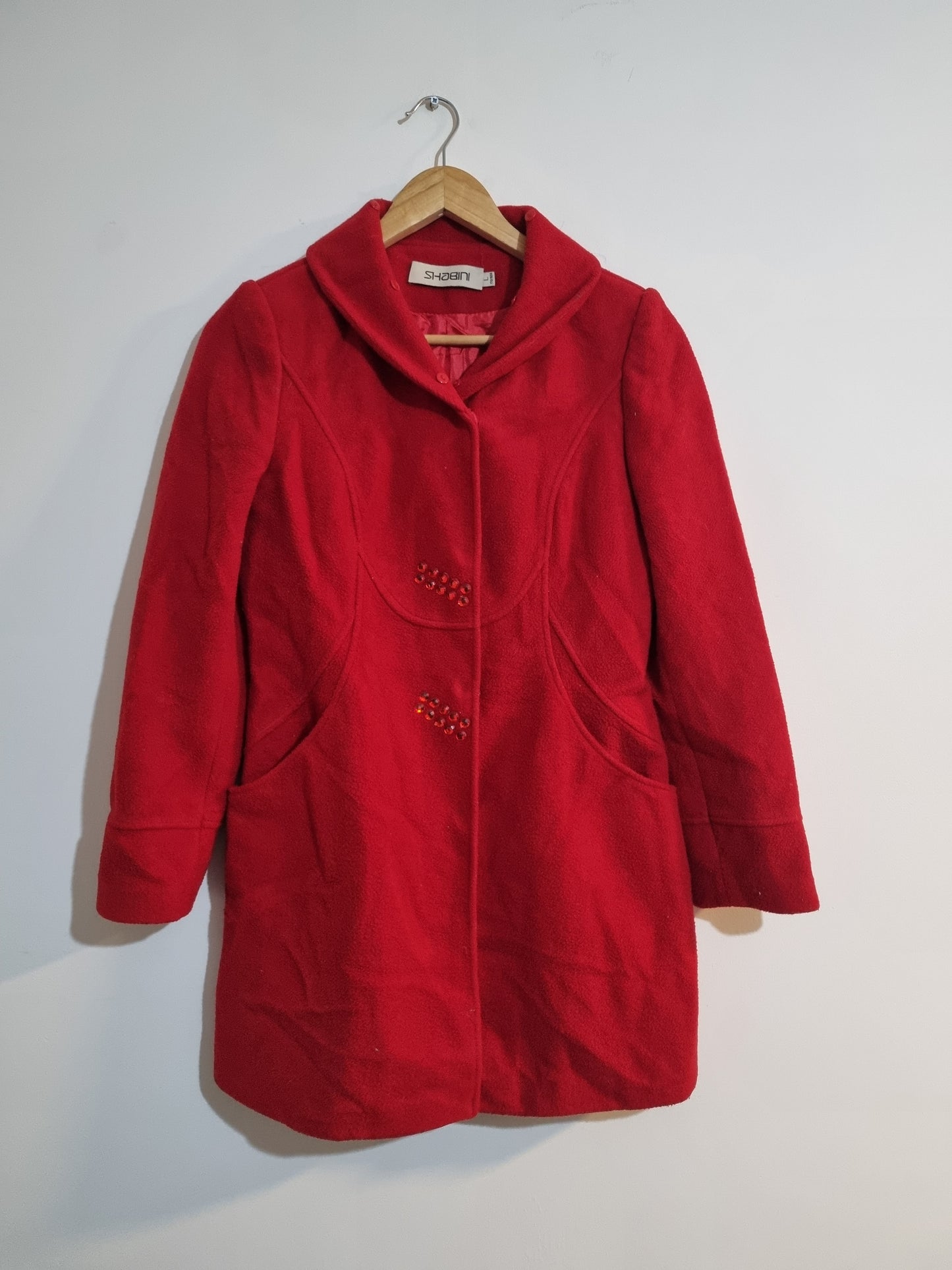 WOMEN'S MEDIUM RED COAT