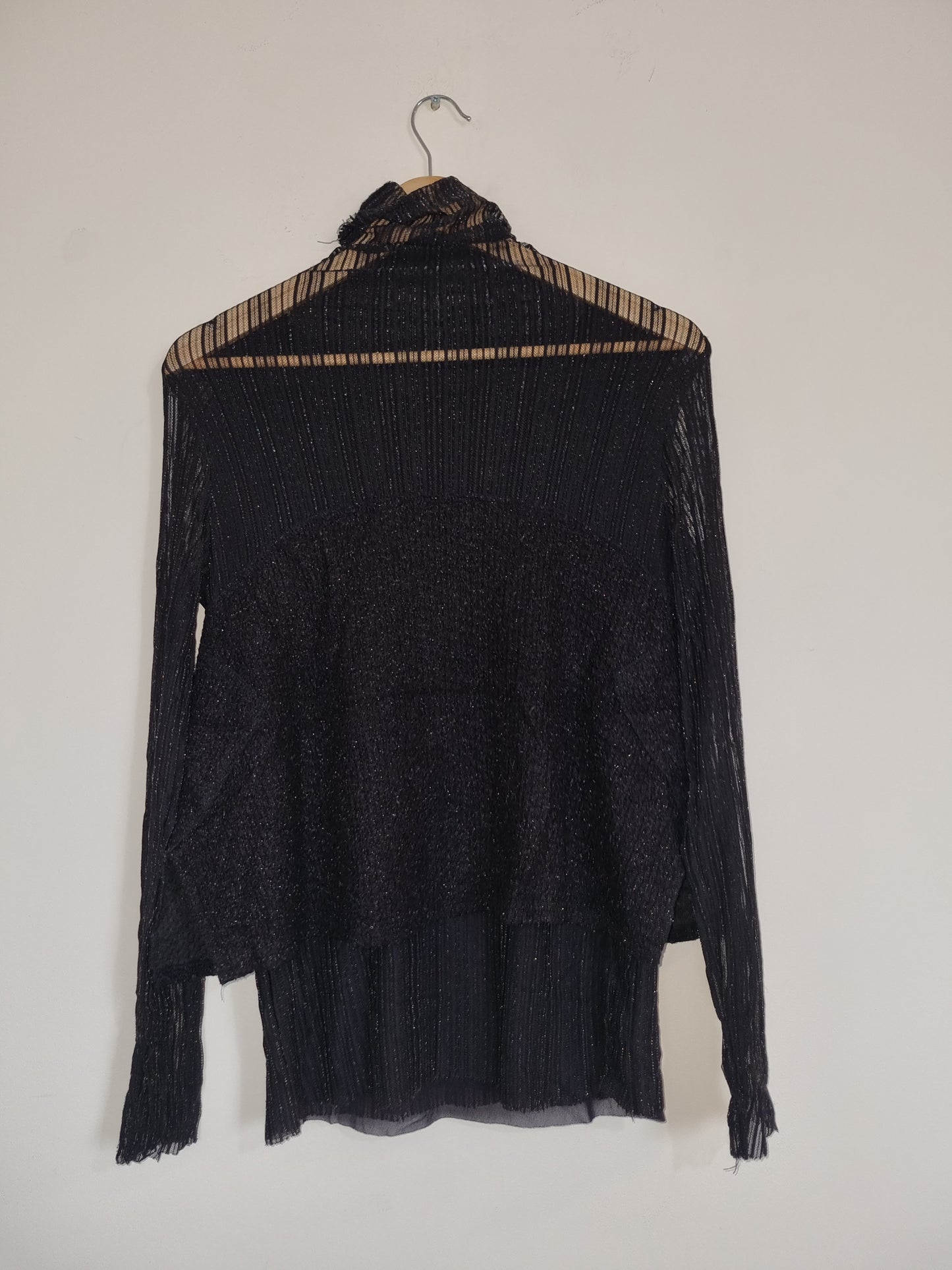 Women's Small/Medium Black Sparkly Top