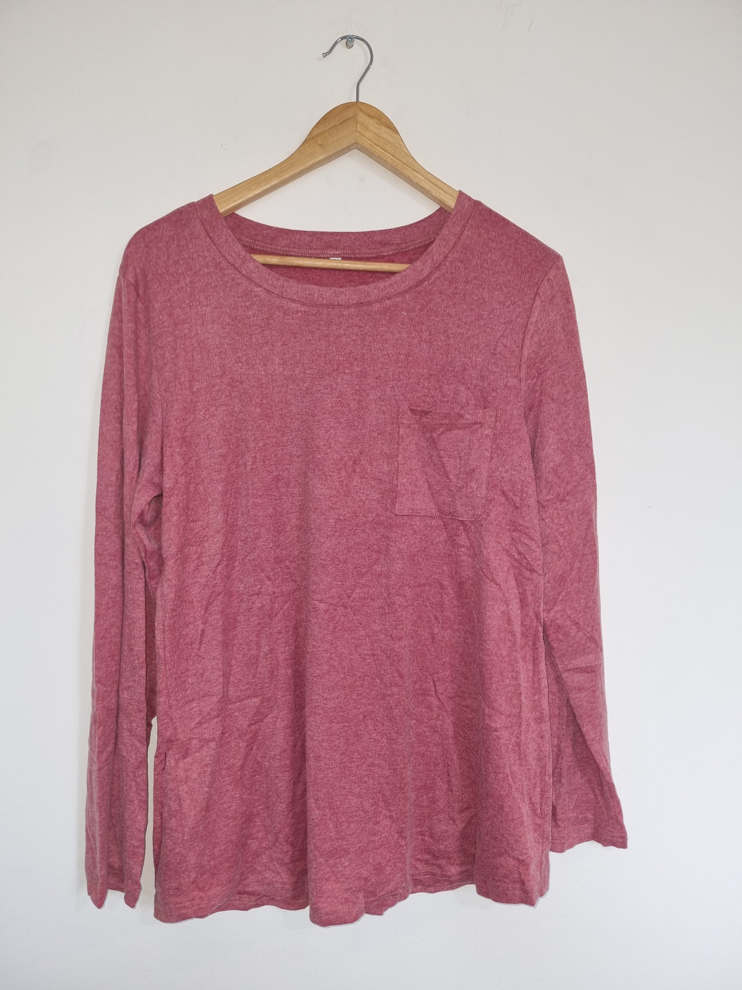Adult's Large Red Long Sleeves Top