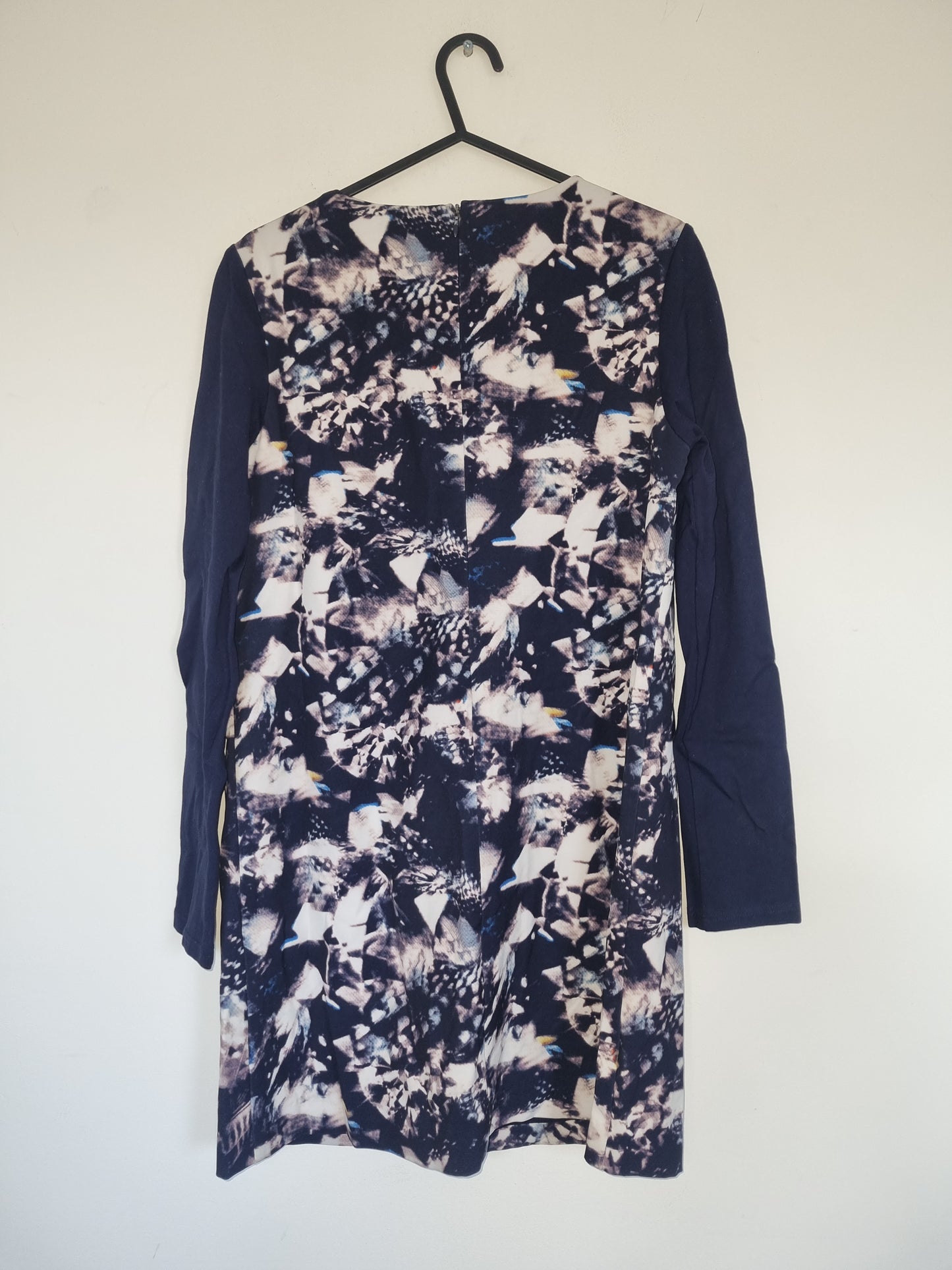 Women's Small Blue Patterned Dress
