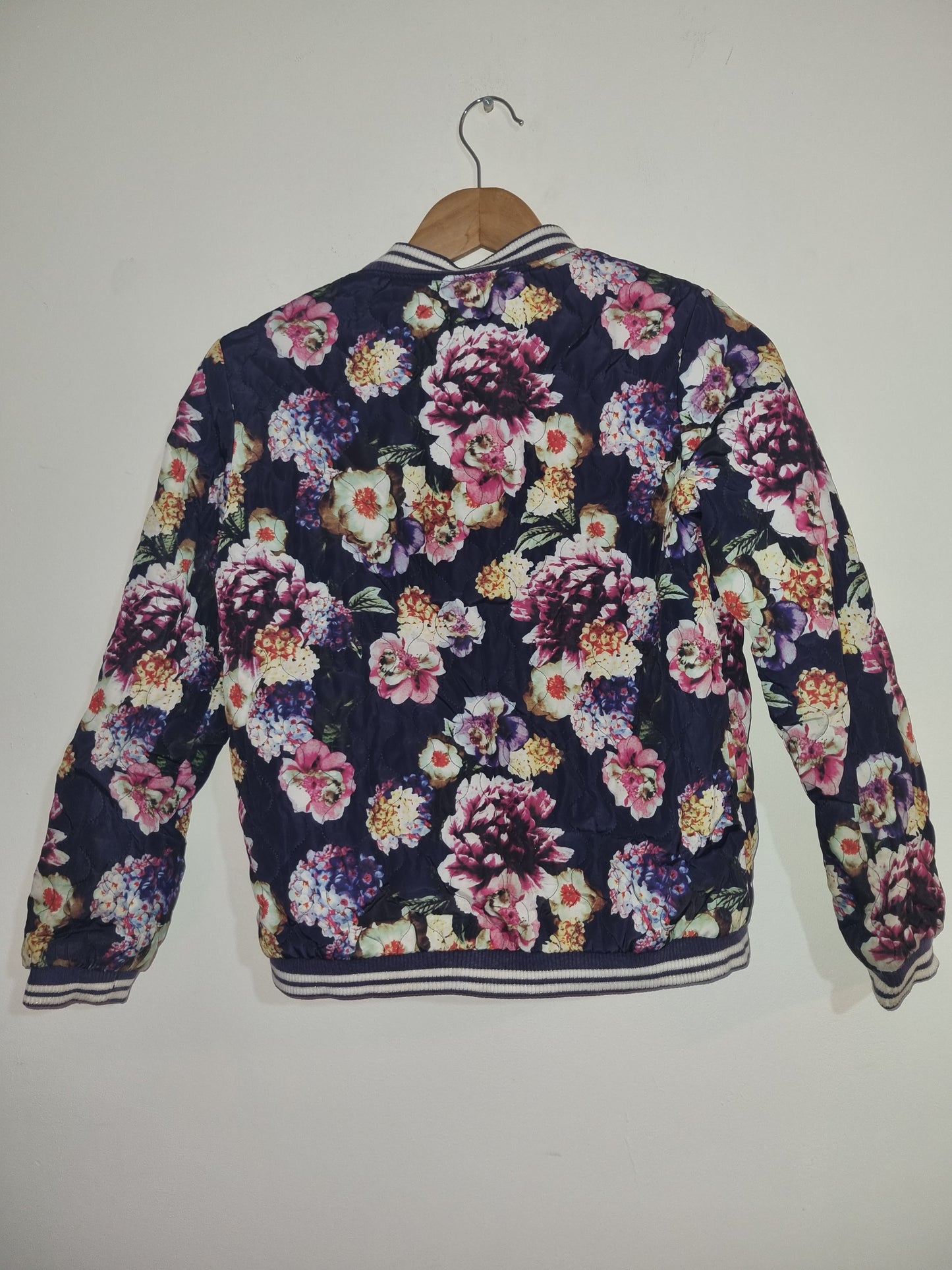 Teen/XSmall Women's Dark Blue Floral Jacket