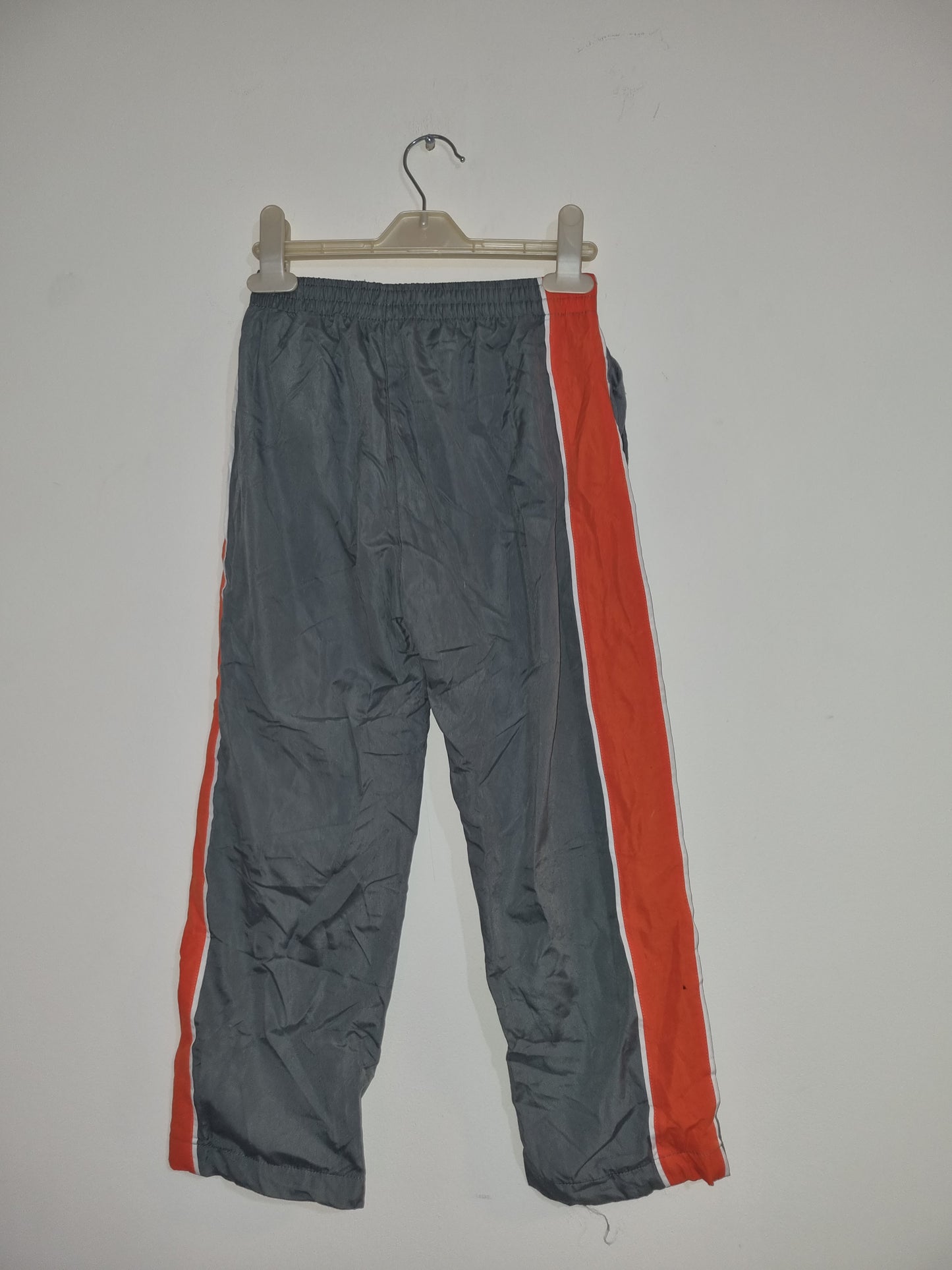7Year Old Boy's Grey/Orange Stripe Tracksuit Bottoms