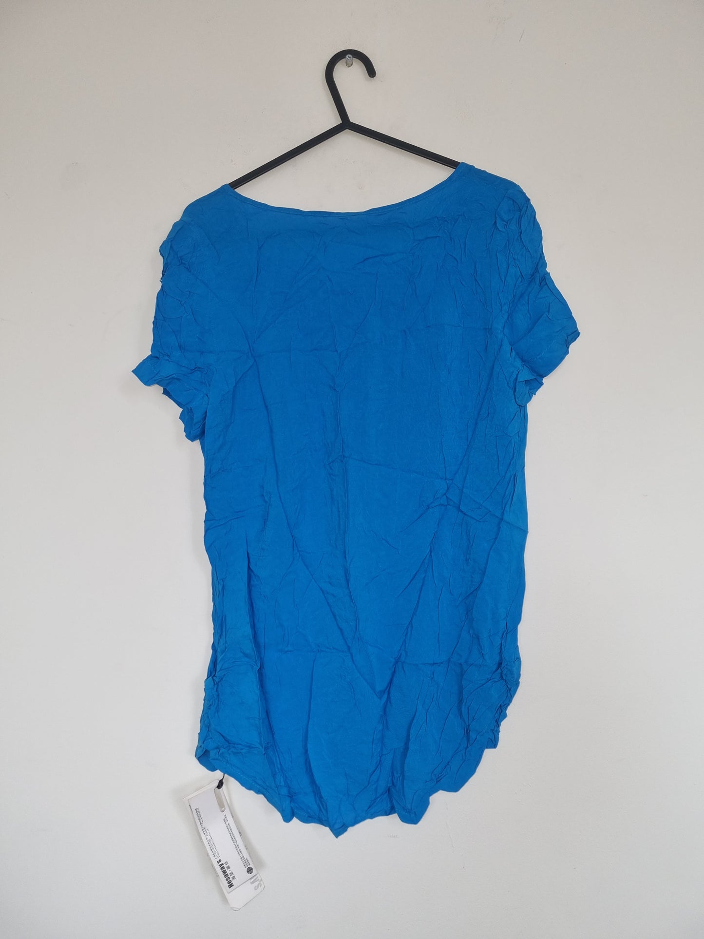 Women's Medium Blue Short Sleeved T-Shirt