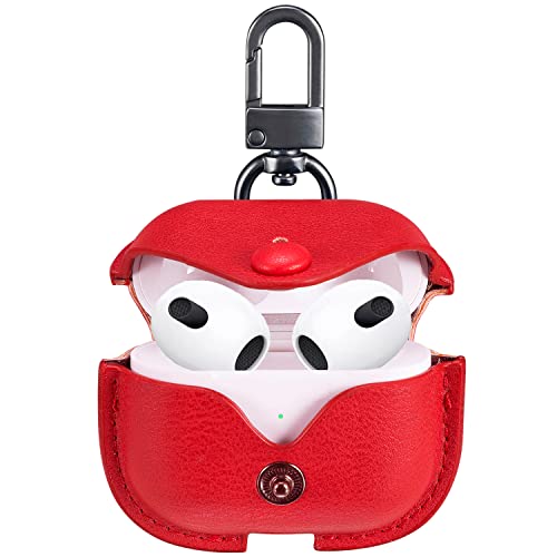 LEATHER CASE FOR FOR AIRPODS 3 CASE