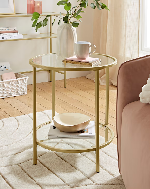 REGENT BRASS SIDE TABLE