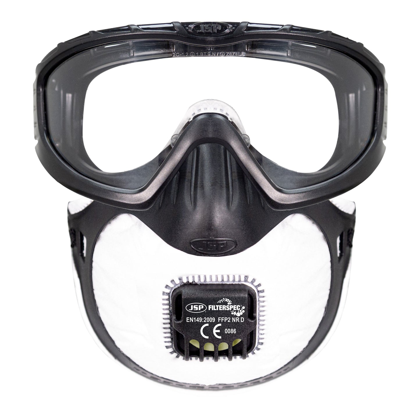 JSP FilterSpec FFP2 Combined Safety Glasses and Respirator Filter Mask