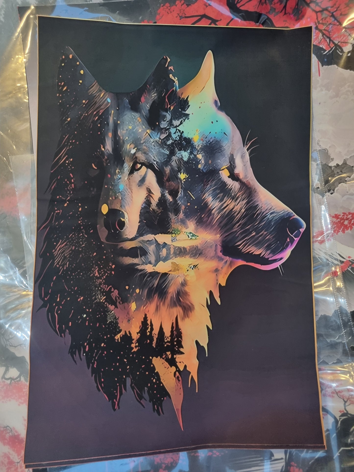 Wolf art canvass