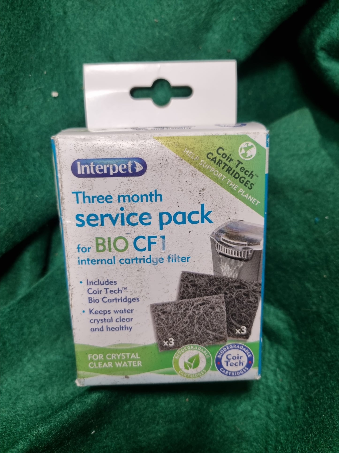 INTERPETS BIO CF1 INTERNAL FILTER WITH CARTRIDGE PLUS 3MONTH SERVICE PACK