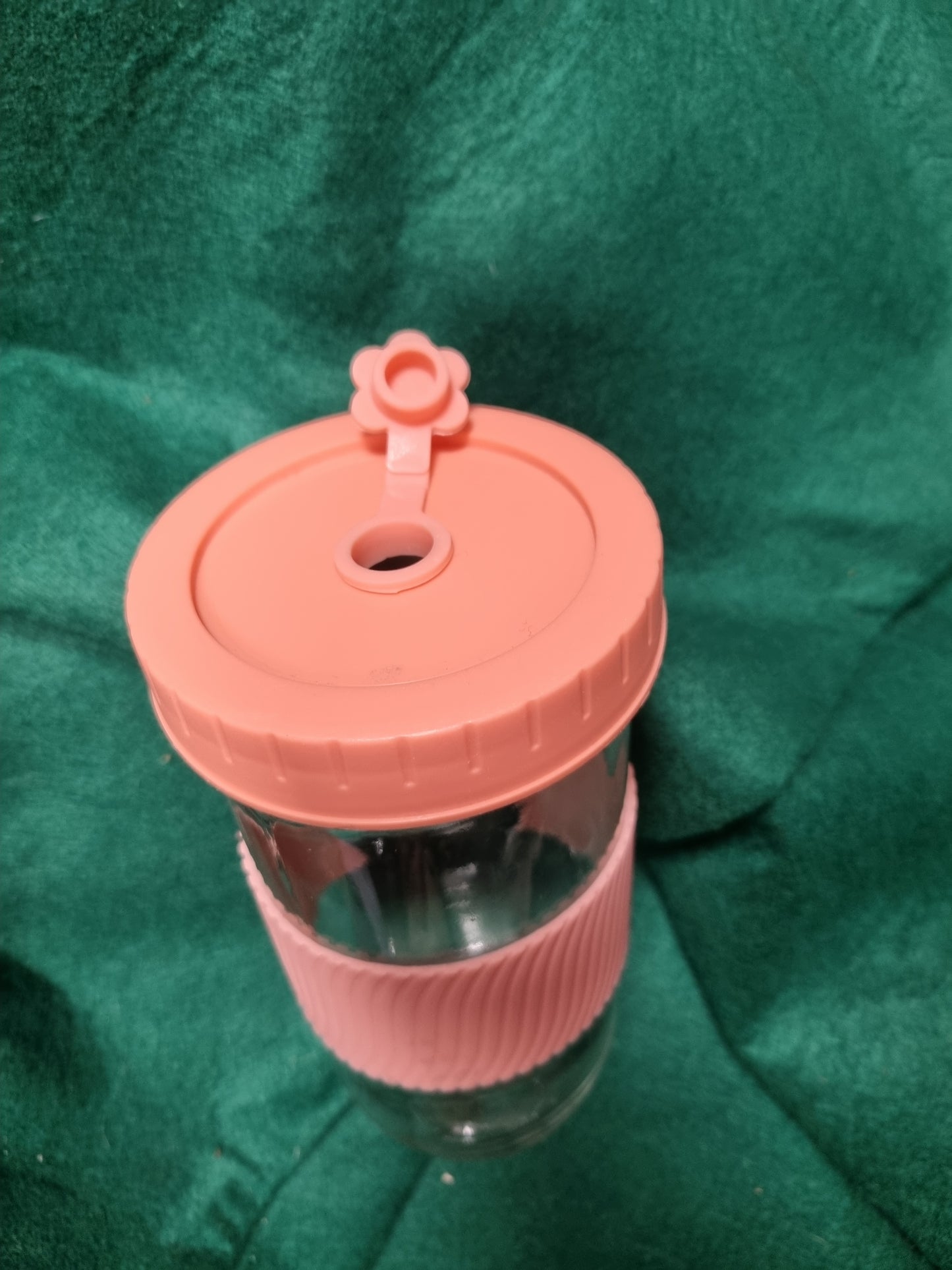 PINK/GLASS THERMAL DRINKS BOTTLE