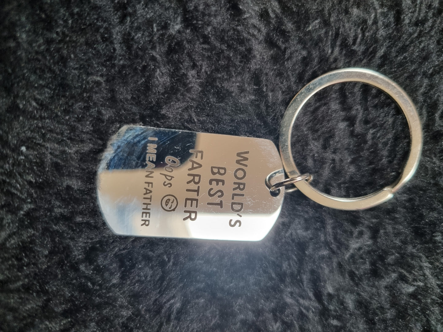 World's best farter, opps i mean father - keychain